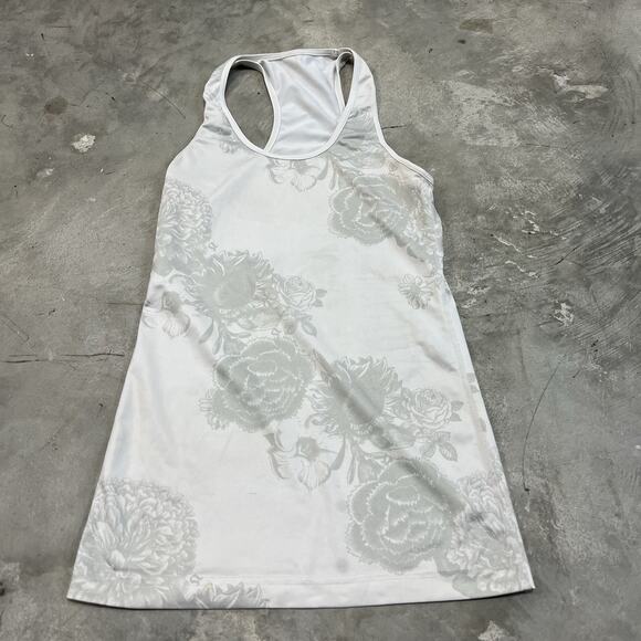 Lululemon Floral Razorback Tank Top With Women Size 4 Read Description - Picture 1 of 6